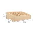 Axio Multiuse Wooden Desktop Storage Box Multi Grids Cell Phone