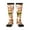 3 Black, variant on Burger print thigh-high socks, crafted for both men and women with a stretchy, high-opaque design perfect for daily wear