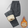 thumbnail image 5 of Gibobby leggings deportivos para mujer Leggings forrados de lana para mujer con bolsillos de cintura alta para ejercicio cálido de invierno para correr pantalones de chándal de lana de (Gris, XXXXXL), 5 of 5