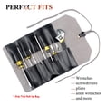 thumbnail image 3 of Tignapoo Portable Leather Tool Organizer - Compact Hardware Storage Case for Knives and Wrenches, Made from Durable PVC with Soft Microfiber Interior, Available in Brown and Black Options., 3 of 7