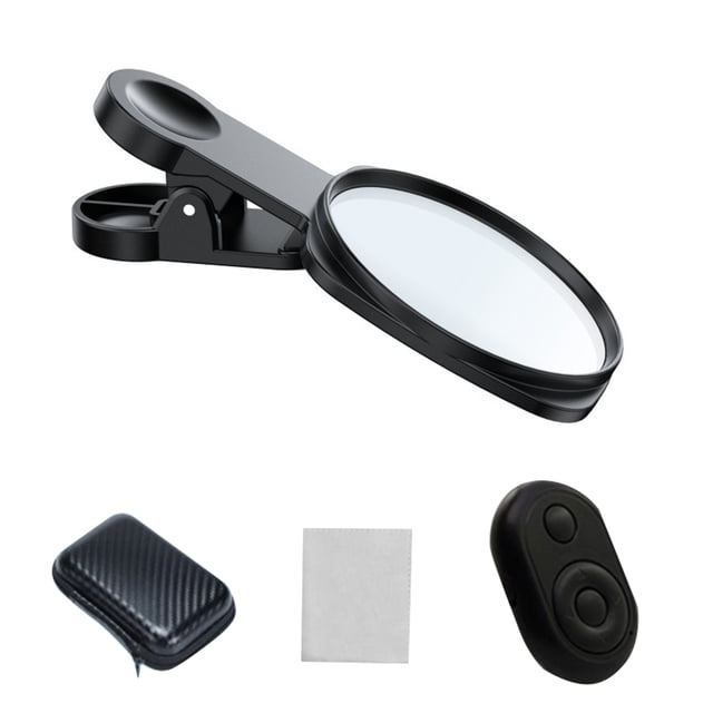 Phone Rear Camera Selfie Mirror with BT Remote Control for Selfie Vlog Live Stream