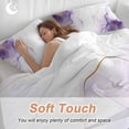 thumbnail image 4 of 3 Piece Marble Purple Duvet Cover Set Queen Size,Microfiber Comforter/Quilt Cover with Corner Ties and 2 Pillowcases,Gold White Modern Gradient Ocean Ripple All Season Bedding with Zipper Closure, 4 of 8