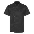thumbnail image 3 of TiaoBug Short/Long Sleeve Chef Jacket for Men Women Summer Chef Coat for Kitchen Canteen Restaurant Black M, 3 of 7