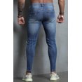 thumbnail image 1 of POGLIP Men's Blue Ripped Skinny Fit Men's Jeans, 1 of 6