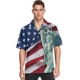 thumbnail image 3 of Camisas hawaianas con estampado gráfico 3D para hombre, camisas playeras Aloha de manga corta, camisas y blusas informales de gran tamaño con botones para hombre, 3 of 5