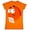 Orange, variant on M&M's Chocolate Candy Character Face Juniors T-Shirt