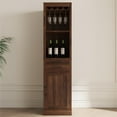 thumbnail image 6 of Modular Wine Bar Cabinet,Farmhouse Wine Bar Cabinet Buffet Cabinet & Sideboard Cupboard for Living,Dining Room,Walnut Brown, 6 of 7