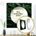 thumbnail image 3 of Designart "Rhythms Of Tropical Robusta Palms" abstract botanicals Square Mirror For Wall Decor - Large Green Square Printed Wall Mirror Art - Square Modern Mirror - Wall Mounted Square Mirror, 3 of 5