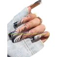 thumbnail image 1 of Set de uñas postizas StareIdolon, ataúd blanco pintado a mano, 1 of 5