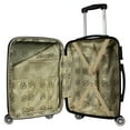 World Traveler Butterfly 2Piece Hardside Carryon Spinner Luggage Set
