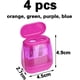 thumbnail image 2 of Sacapuntas NQ 4 piezas doble agujero plástico para lápices gruesos y finos 4 colores, 2 of 5
