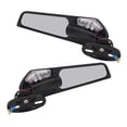 thumbnail image 2 of Motorcycle Wing Mirror, Rotatable Swivel Side Mirrors Aluminum Alloy Aerodynamic With LED Light For Sports Bike, 2 of 8