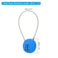thumbnail image 2 of Uxcell Small Combination Lock 7.8 Inch, 1 Pack 3 Digit Padlock for Locker, Bright Blue, 2 of 6
