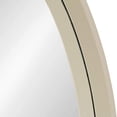 thumbnail image 4 of Kate and Laurel Travis Midcentury Round Wall Mirror, 31.5 inch Diameter, Light Brown Sand, Transitional Decorative Mirror for Wall, 4 of 5