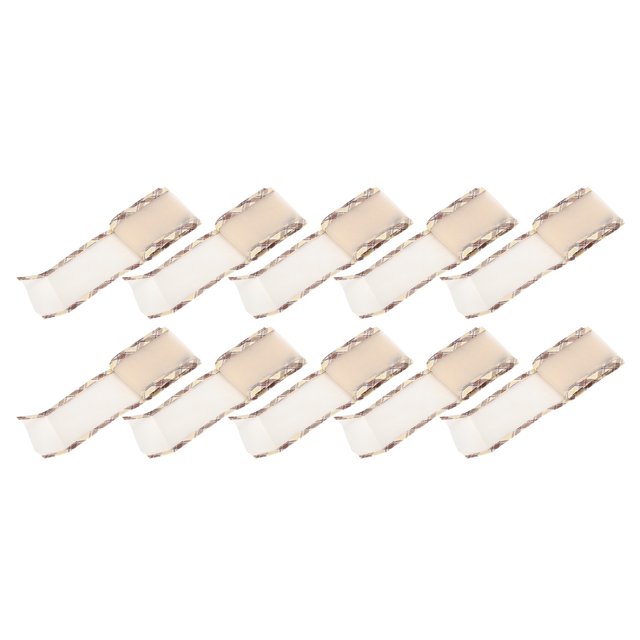 Cinta de borde de 10 yardas de poliéster Tullle para accesorios de ropa DIY tocado pelo 2,6 pulgadas marrón-C2