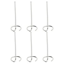 Minkissy 6Pcs Barbecue Skewers Stainless Steel for Grilling and Roasting 10.4x3.2x3.2in