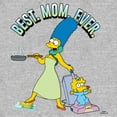 thumbnail image 2 of Women's The Simpsons Marge Best. Mom. Ever.  Graphic Tee Heather Gray 0X, 2 of 3