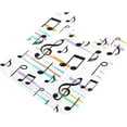 thumbnail image 2 of Coolnut Music Notes Anti-Slip Ultra Absorbent Durable Bath Rug with Rubber Backing,24"x16", 2 of 7