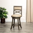 thumbnail image 2 of Classic Design Swivel Stool in Two Sizes with Floor Protectors for Kitchen or Bar Decor, 2 of 6