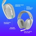 thumbnail image 3 of Logitech G321 LIGHTSPEED, casque gaming Bluetooth sans fil, PC, PS4, PS5, Nintendo Switch, mobile - Blanc, 3 of 6