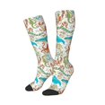 thumbnail image 2 of Bingfone Compression Socks for Women and Men Long Socks for Running Athletic Cycling Nurse-Wild Sea Life, 2 of 8