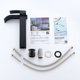 thumbnail image 5 of Grifo para lavabo de baño con caño en cascada, grifo para lavabo de tocador con montaje central, grifo para lavabo de una sola manija,, 5 of 5