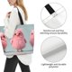 thumbnail image 3 of Disketp Adorable Pink Fluffy Birds Bolsa Tote Estampada para Mujer, Bolso de Hombro y de Mano para Compras y Viajes, 3 of 8