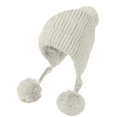 thumbnail image 2 of Bomber Hats Grid Pattern Three Wool Thickened Hat For Children Winter Velvet Outdoor Warm Knitted Hat Bomber Hats, 2 of 3