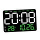 thumbnail image 2 of Reloj despertador digital de escritorio con calendario y ajuste de 10 niveles para aulas. Verde, 2 of 9
