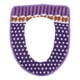thumbnail image 1 of Funda de inodoro lavable y cálida con cintas autoadhesivas de velcro (morado), 1 of 6