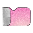 thumbnail image 2 of Kdxio Breast Cancer Pink Ribbons Awareness Print Windshield Sun Shade, Foldable Sun Blocker for Car,Truck,SUV Automotive Interior Sun Protection,Reflective Shade for Front Windshield(Medium), 2 of 7