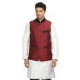 thumbnail image 4 of Saris and Things Veste Nehru Marron pour Hommes. Ce Produit Est Fait sur Commande., 4 of 5
