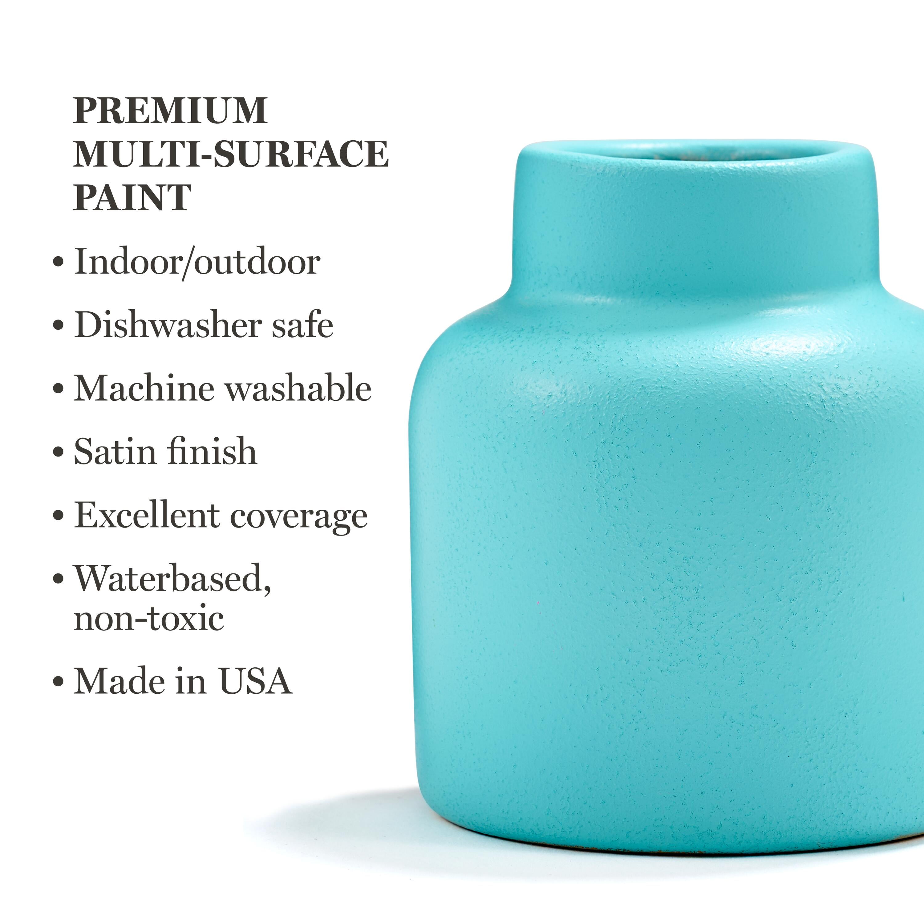 Martha Stewart Multi-Surface Acrylic Craft Paint Set, Satin Finish, Color Essentials, Set of 12, 2 fl oz