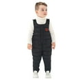 thumbnail image 2 of Uccdo 12M-5T Toddler Boys Girls Winter Down Snow Pants Overalls Snowsuit Kids Warm Snow Bibs Zipper Jumpsuits, 2 of 8