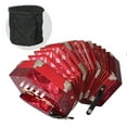 thumbnail image 1 of Graflsoa Concertina Anglo-Auriculaire 20 Touches avec 40 Roseaux, Autonomie de 2,5 Octaves, Finition Perle Rouge, Sangles Réglables, et Sac de Transport, 1 of 6