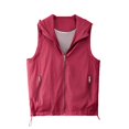 thumbnail image 6 of Hooded Vest for Women Sleeveless Zip up Lightweight Breathable Shirts with Pocket, Flattering Fit Layering Vest QURATI, 6 of 6