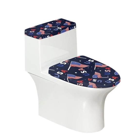 HELLHERO Cozy for Modern Bathrooms Adjustable Toilet Seat Lid Cover Elastic Bottom Elastic Edge Washable and Reusable