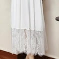 thumbnail image 6 of Byfri White Lace Half Slip Maxi Underskirt, High Waist Petticoat Extender for Dresses, 85cm, 6 of 7