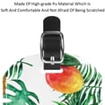 thumbnail image 4 of Square 2Pack PU Leather Fruit Cruise Luggage Tag with Privacy Cover and Name ID Tag for Travel Handbags Backpacks Luggage Tags, 4 of 6