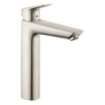 thumbnail image 1 of Hansgrohe 71090821 Logis 190 Robinet Simple Trou&44; Nickel Brossé, 1 of 1