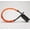 Orange, variant on Universal Car Steering Wheel Lock with Steel Cable, Heavy Duty Anti-Theft Device for SUV Truck Sedan, Visible Security Deterrent with Protective Padding