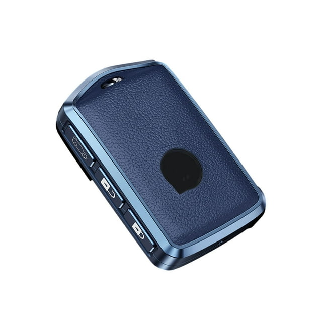 Speravity Funda de cuero para llave de 3 botones de coche, funda protectora desmontable para llaves de vehículo, accesorios de modificación de Automoción decorativa y accesorios Azul Caso