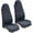 Black, variant on Car Seat Cover Protector Front Seats,for Gym Workout,Running,Swimming,Beach and Hiking,Waterproof Sweat Towel Bucket Seat Covers for Cars SUV Trucks (Blue Stripe, 1Pcs)