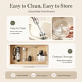 thumbnail image 4 of TINANA 4-in-1 Immersion Hand Blender Set, 7 Speeds Stainless Steel Stick Blender with Chopper, Egg Whisk & Milk Frother, Black, 4 of 7