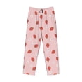 thumbnail image 6 of Uemuo Hand Drawn Strawberry Pattern Men's Wide Leg Palazzo Lounge Pants with Pockets Light Weight Loose Comfy Casual Pajama Pants-X-Large, 6 of 9