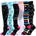 thumbnail image 2 of Calcetines de compresión para hombres y mujeres, para correr, deportes, medias de compresión antifatiga, soporte para piernas, alivio del dolor, calcetines para venas varicosas, 2 of 5