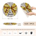 thumbnail image 2 of Trivets for Hot Dishes 15 Inches Hot Pads 3 Pcs Heat Resistant Mats for Countertop Polyester Cord Braiding Durable and Absorbent，Applicable to Kitchen Decor Bow Tie Style, 2 of 6