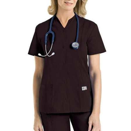 Landau Women's Snap Front Tunic Scrub Top, Style 70223