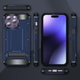 thumbnail image 4 of Decase for iPhone 15 Pro Max 2023 Dual-layer Protector Case,Rugged Dorp Proof Shockproof Built-in Invisible Folding Kickstand TPU Bumpe Hard PC Back Cover Case for iPhone 15 Pro Max,Royalblue, 4 of 8
