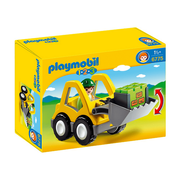 Playmobil - 6775 | 1-2-3: Excavator Front Loader